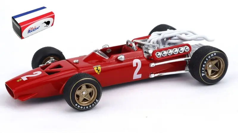 FERRARI 312 F1 CHRIS AMON 1967 N.2 GP ITALIA 1