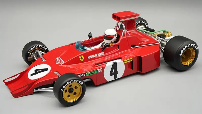 FERRARI 312B3-73 N.4 WATKINS GLEN GP A.MERZARIO W/DRIVER 1