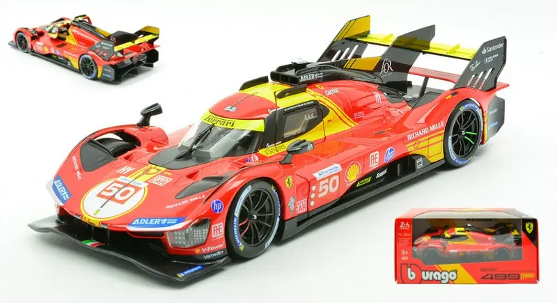 FERRARI 499P N.50 WINNER LE MANS 2024 FUOCO-NIELSEN-MOLINA 1