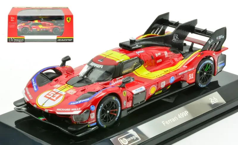 FERRARI 499P N.51 3rd LE MANS 2025 PIER GUIDI-CALADO-GIOVINAZ.SIGN.1