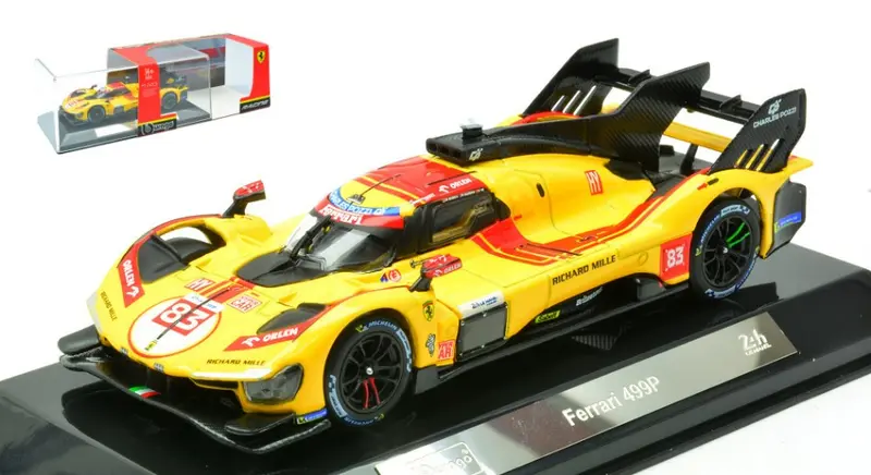 FERRARI 499P N.83 WINNER LE MANS 2025 KUBICA-HANSON-YE SIGNATURE 1