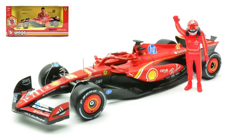 FERRARI SF-24 N.16 2024 CHARLES LECLERC W/FIGURE 1