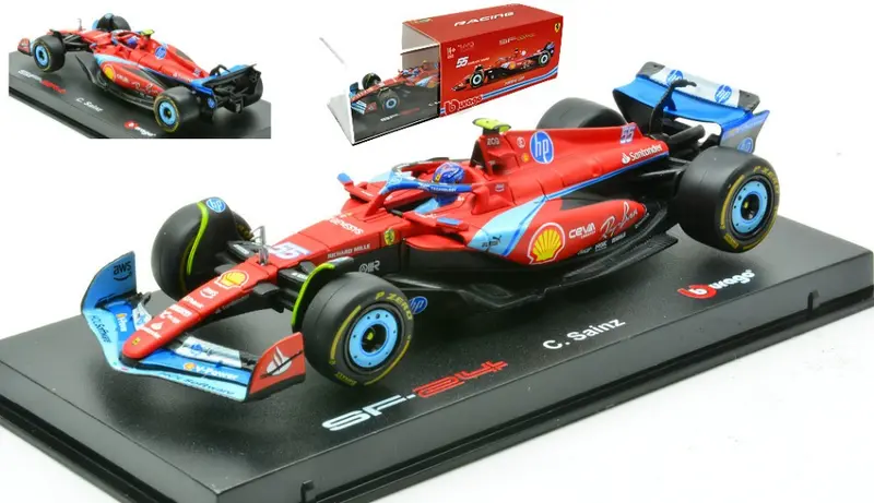 FERRARI SF-24 N.55 5th MIAMI GP 2024 CARLOS SAINZ SIGNATURE 1