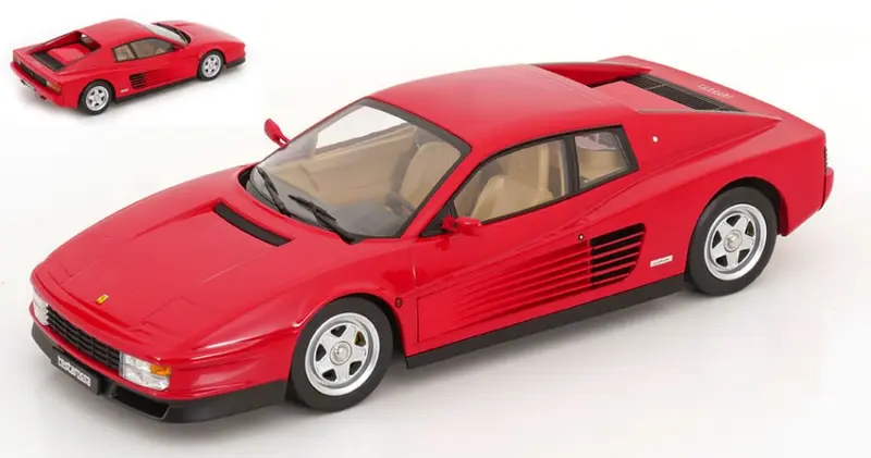 FERRARI TESTAROSSA 1986 RED INTERIEUR CREME 1