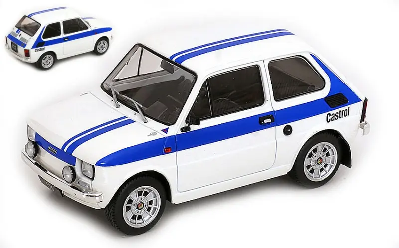 FIAT 126 1972 WHITE/BLUE 1