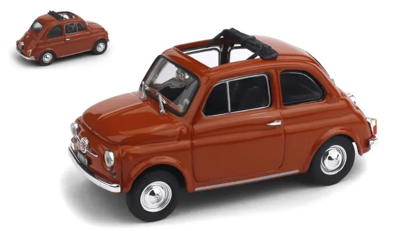 FIAT 500 F 1965-72 APERTA ROSSO CORALLO CHIARO 1