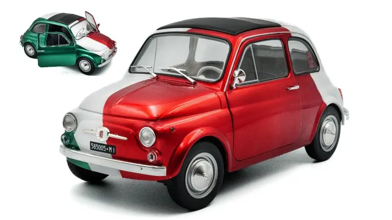 FIAT 500 TRIBUTE ITALIAN LIVERY 1965 RED/GREEN/WHITE 1