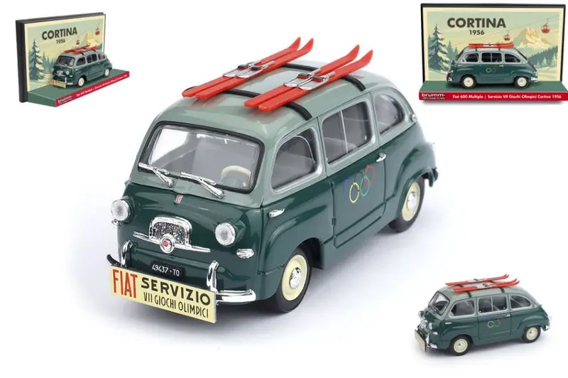 FIAT 600 MULTIPLA 1a SERIE VII GIOCHI OLIMPICI CORTINA 1956 LIM.200 1