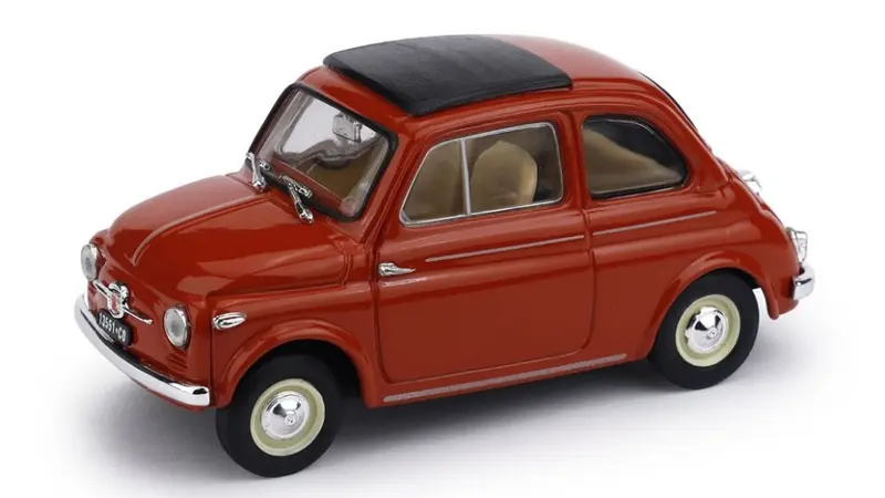 FIAT NUOVA 500 TETTO APRIBILE CHIUSA 1959 ROSSO CORALLO 1