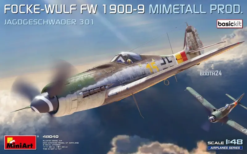 FOCKE-WULF FW 190D-9 MIMETALL PROD.BASIC KIT JAGDGESCHWADER 301 KIT 1