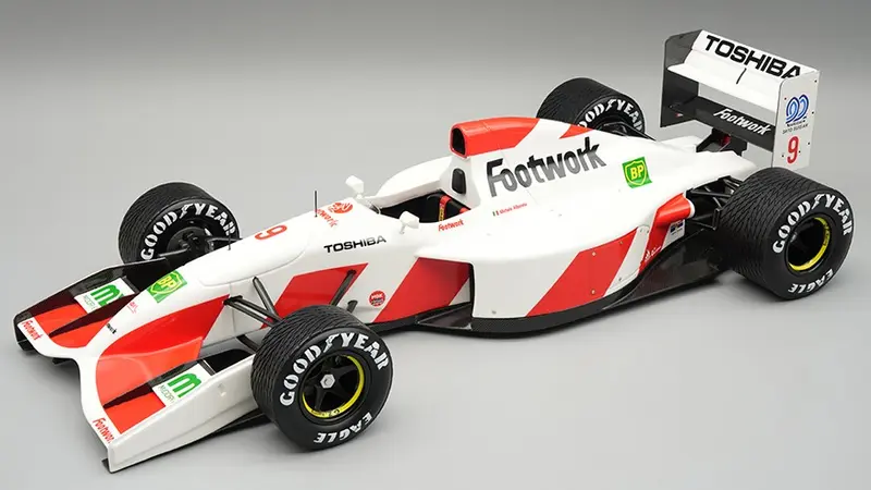 FOOTWORK FA13 SPAIN GP 1992 RAIN TYRES M.ALBORETO 1