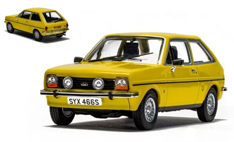 FORD FIESTA MkI 1.1 GHIA SIGNAL YELLOW 1