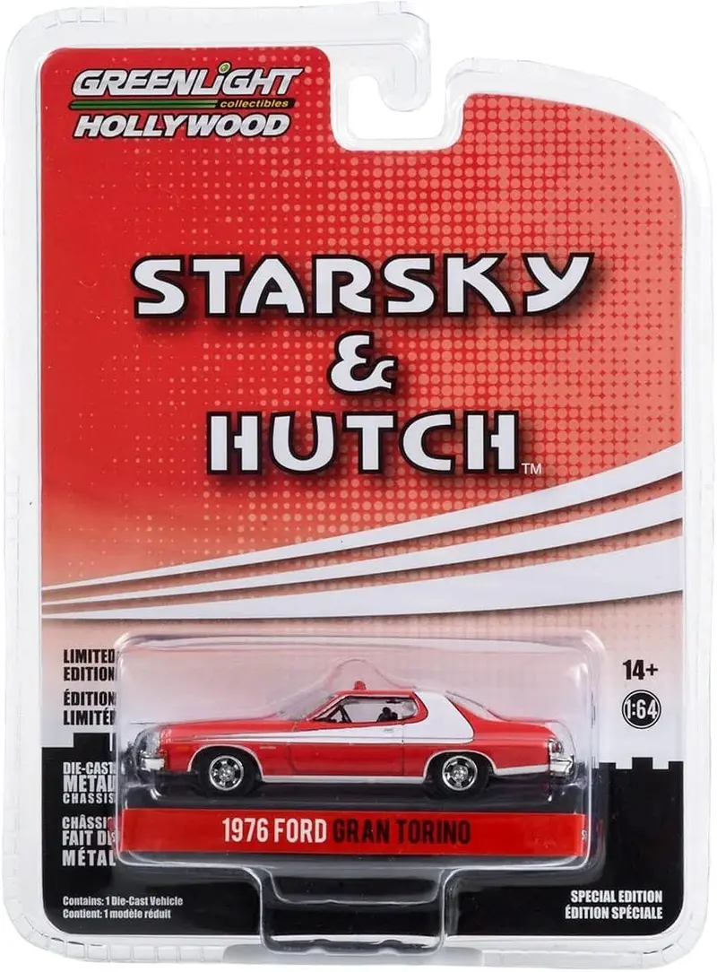 Ford Gran Torino 1976 (Crashed Version) Starsky & Hutch TV Series - Greenlight - Scala 1/64