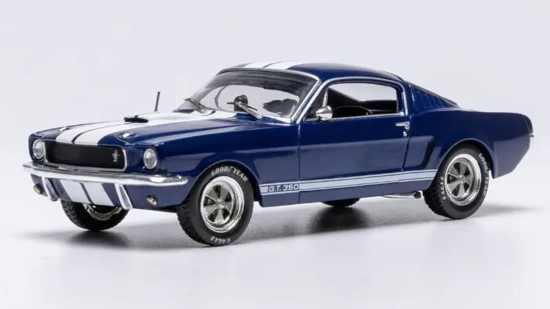 FORD MUSTANG SHELBY GT 350 1965 DARK BLUE/WHITE 1