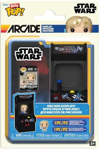 Funko Bitty Pop Arcade Display - Star Wars Luke Skywalker 8 Bit