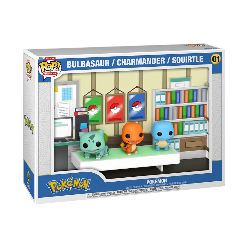 Funko Pop Deluxe Moment! Pokemon - Starter Bulbasaur / Charmander / Squirtle (01)