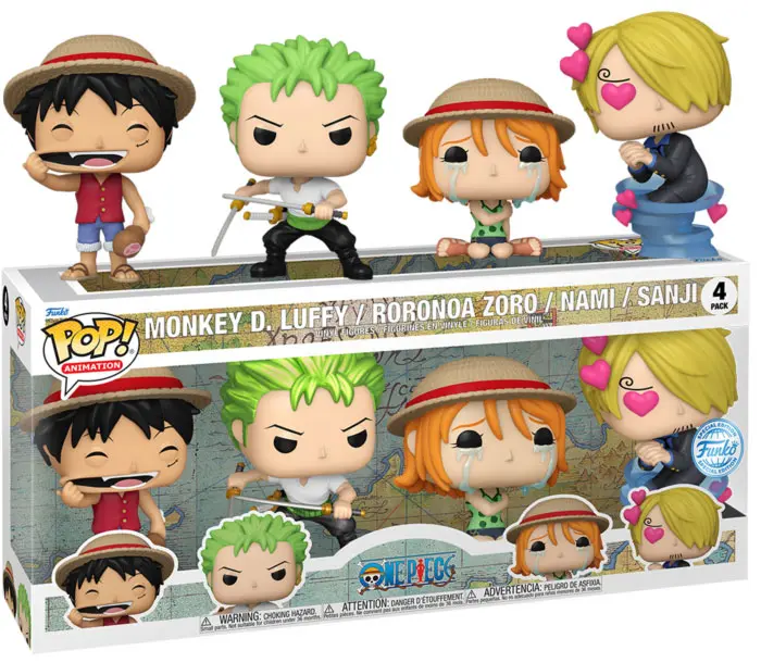 Funko Pop! One Piece - Monkey D. Luffy / Roronoa Zoro / Nami / Sanji (Special Edition) (4-Pack)