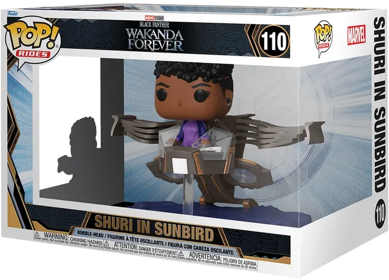 Funko Pop Rides! Marvel Black Panther Wakanda Forever - Shuri in Sunbird (110)