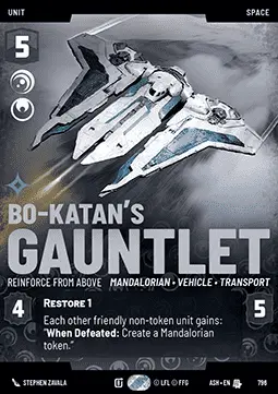 Gauntlet di Bo-Katan, Supporto Dall'Alto - Ceneri dell'Impero