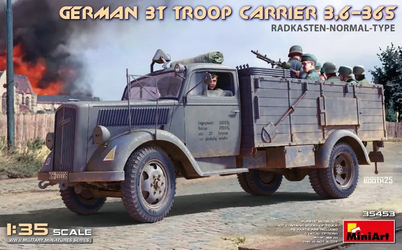 GERMAN 3t TROOP CARRIER 3,6-36S RADKASTEN-NORMAL TYPE KIT 1