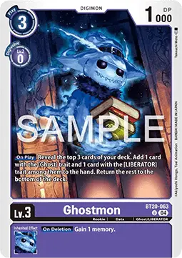 Ghostmon (BT20-063) - Special Booster Ver 2.5 (Uncommon) [SB2.5-063]
