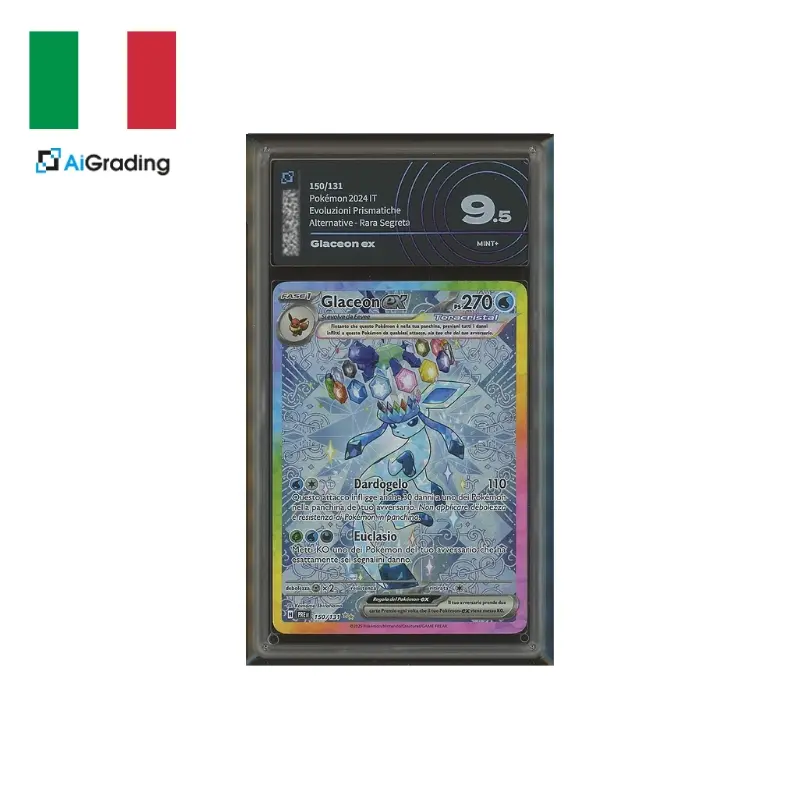 Glaceon ex 150/131 | Italiano | AiGrading 9.5 GEM MINT | Special Illustration Rare | Pokémon Evoluzioni Prismatiche