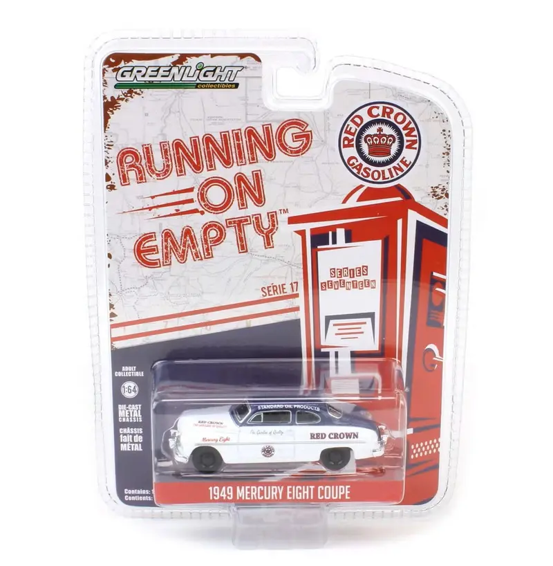Greenlight - 1949 Mercury Eight Coupe Red Crown Series Running On Empty - Scala 1/64