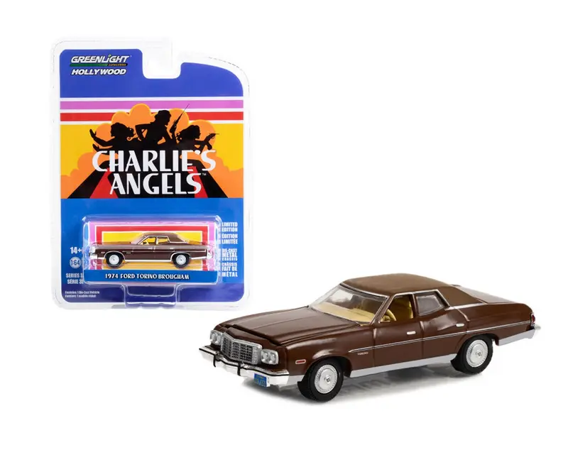 Greenlight - 1974 Ford Torino Brougham Charlie's Angels - Scala 1/64 Hollywood Series