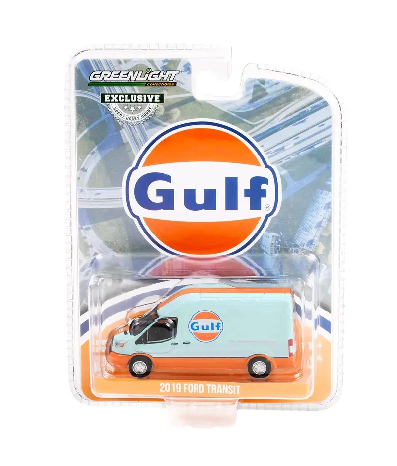 Greenlight - 2019 Ford Transit Van "Gulf Oil" Hobby Exclusive - Scala 1/64