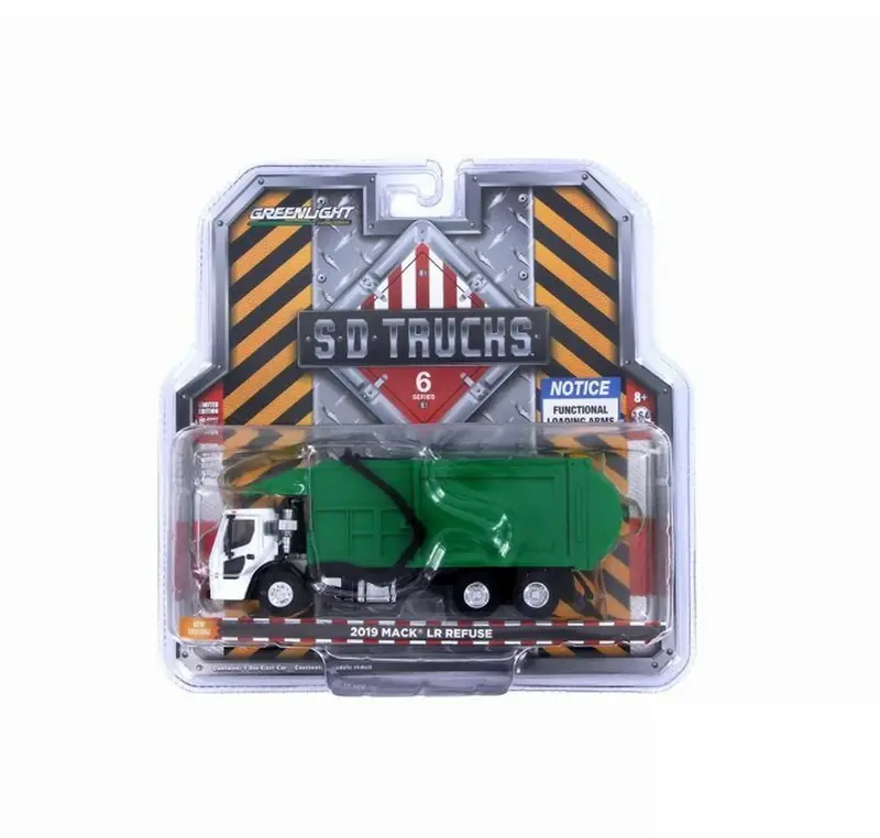 Greenlight - 2019 Mack LR Refuse Truck Green - Series SD Trucks - Scala 1/64
