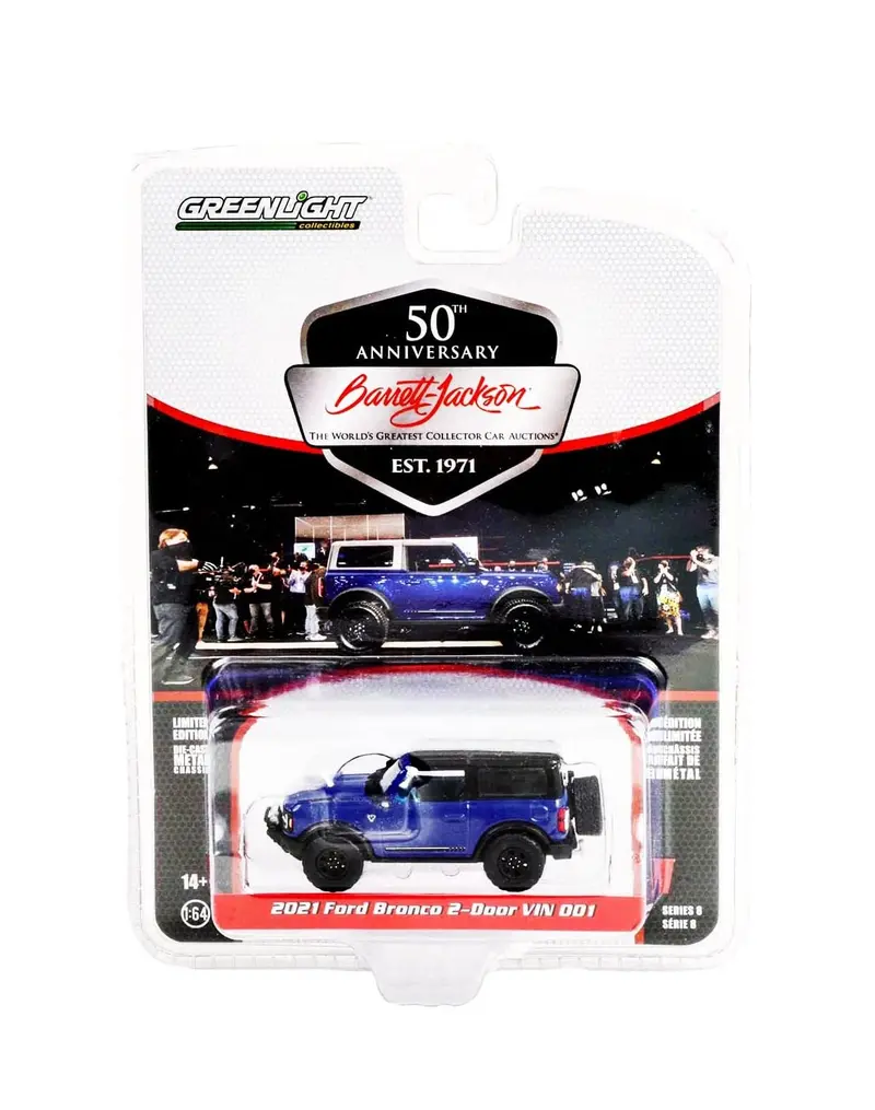 Greenlight - 2021 Ford Bronco 2-Door VIN #001 (Lot #3008) - Series Barrett Jackson - Greenlight - Scala 1/64