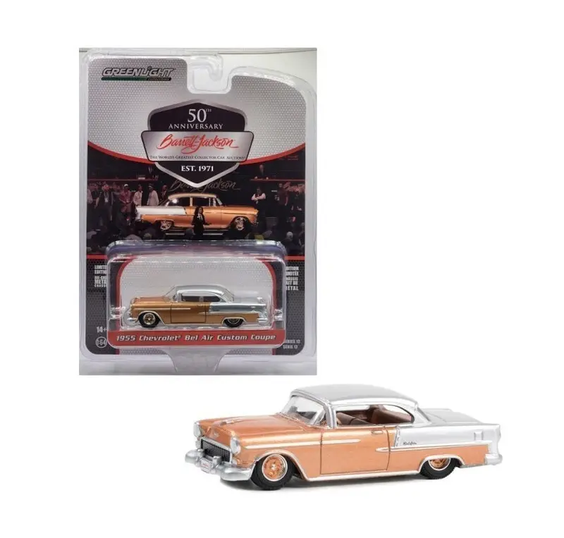 Greenlight Collectibles - 1955 Chevrolet Bell Air Custom Coupe (Lot #1275.1) - Series Barrett Jackson - Scala 1/64