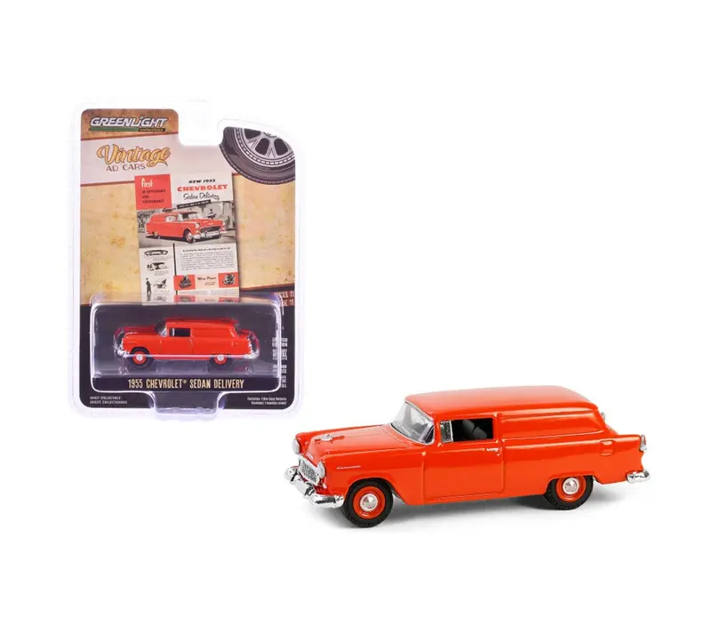 Greenlight Collectibles - 1955 Chevrolet Sedan Delivery Vintage AD Cars - Scala 1/64