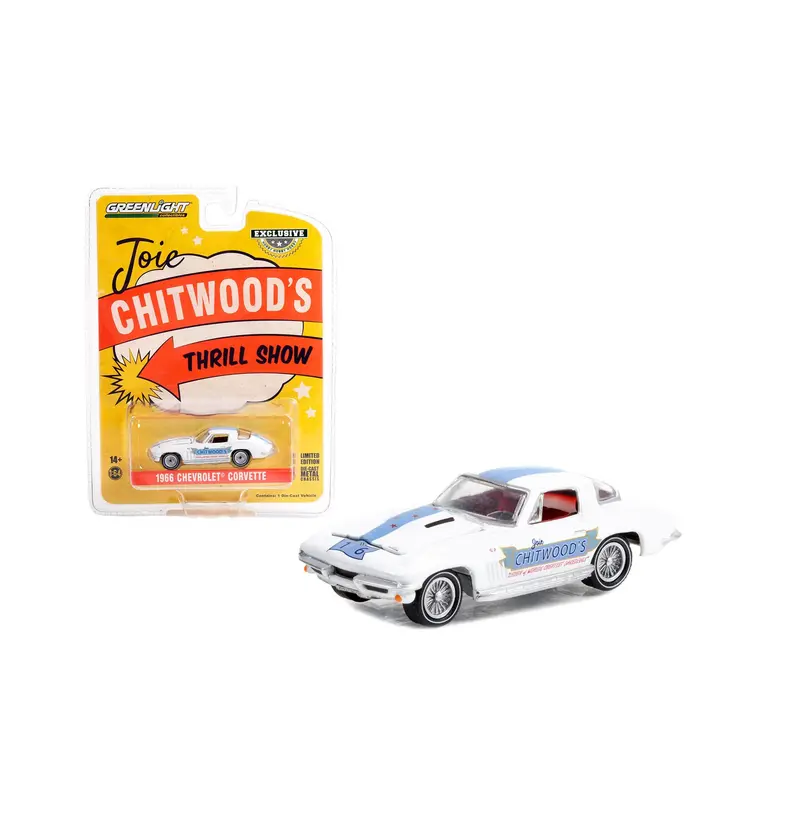 Greenlight Collectibles - 1966 Chevrolet Corvette Joie Chitwood’s Legion of Worlds Greatest - Scala 1/64