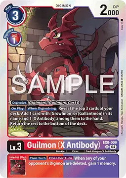 Guilmon (X Antibody) (EX8-009) - Chain of Liberation (Rare) [EX-08-009]