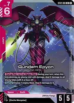 Gundam Epyon (ST12-001) - Starter Deck