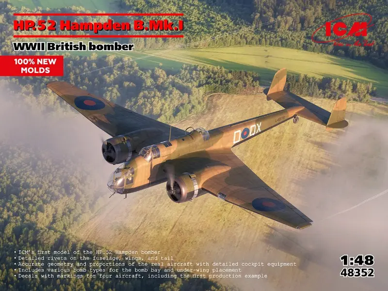 HP.52 HAMPDEN B.Mk.I WWII BRITISH BOMBER KIT 1