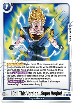 I Call This Version...Super Vegito! (ST01-026) - Story Booster 01 [Fusion World] (Common) [ST01-026]