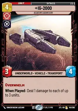 IG-2000, Aggressor Dell'Assassino - Salto nell'Iperspazio (Rare) [JTL-140]