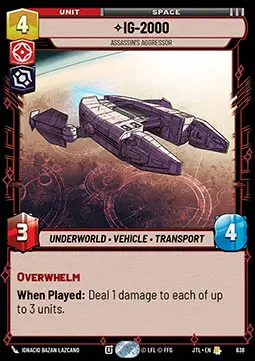IG-2000, Aggressor Dell'Assassino - Salto nell'Iperspazio (Rare) [JTL-638]