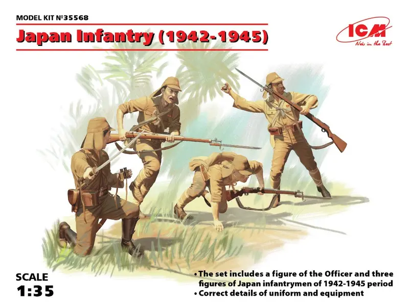 JAPAN INFANTRY 1942-1945 4 FIGURES KIT 1