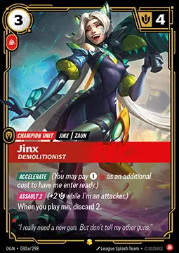 Jinx, Demolitionist - Origins (Showcase) [OGN-030a]