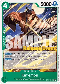 Kin'emon (OP14-024) - Promos