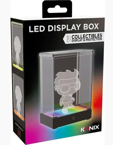 KONIX Display LED Box per Figure / Funko Pop / Banpresto RGB USB