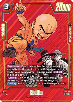 Krillin (SB01-051) - Manga Booster 01 [Fusion World] (Alternate Art) [SB01-051]