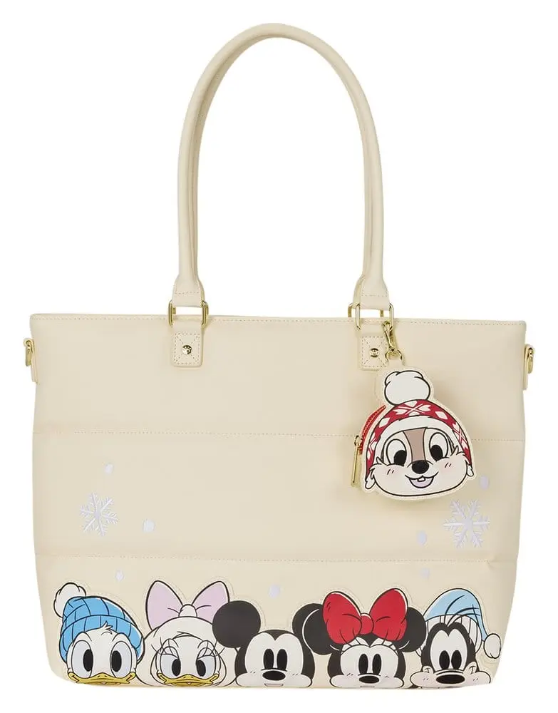 🧪 LAB | PREORDINE+ 01/2027 Mickey & Minnie by Loungefly Canvas Tote Bag Puff Quilt