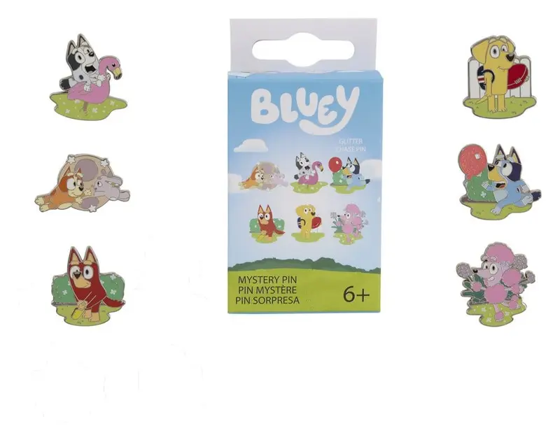 🧪 LAB | PREORDINE+ 11/2026 BBC by Loungefly Enamel Pins Bluey Characters Blind Display (12)
