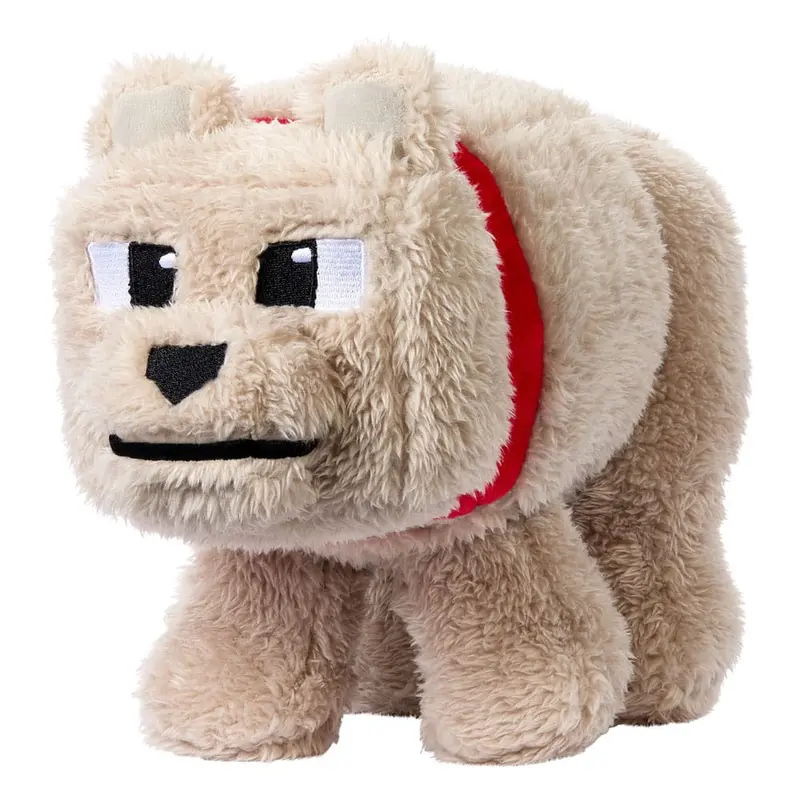 🧪 LAB | SU ORDINAZIONE A Minecraft Movie Plush Figure Dennis the Wolf 20 cm