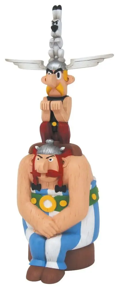 🧪 LAB | SU ORDINAZIONE Asterix Resin Statue Totem Asterix, Obelix & Dogmatix 40 cm