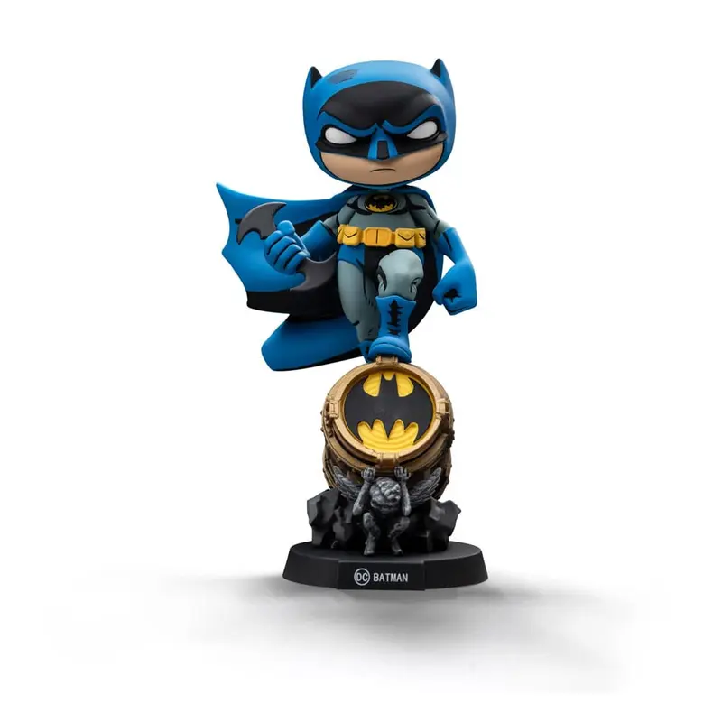 🧪 LAB | SU ORDINAZIONE Batman Mini Co. PVC Figure Batman on Bat-Signal (Blue Variant) 15 cm